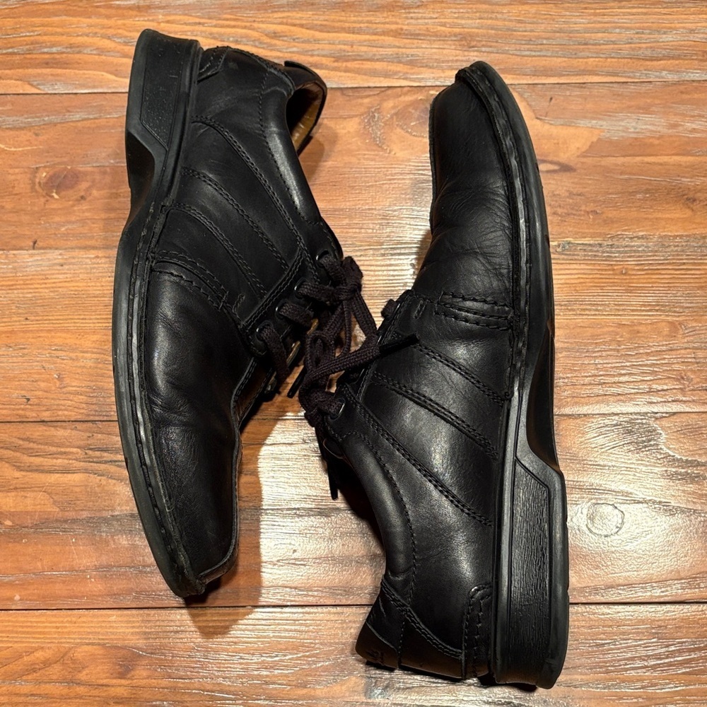 Clarks Touareg Vibe Leather Lace-Up Oxfords – Men’s Size 9 – Black - Picture 4 of 8